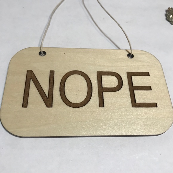 HOME, Wall Sign "nope" - Picture 3 of 6